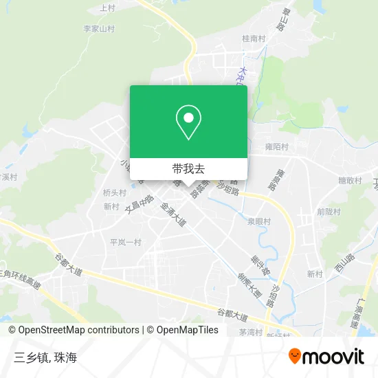 三乡镇地图