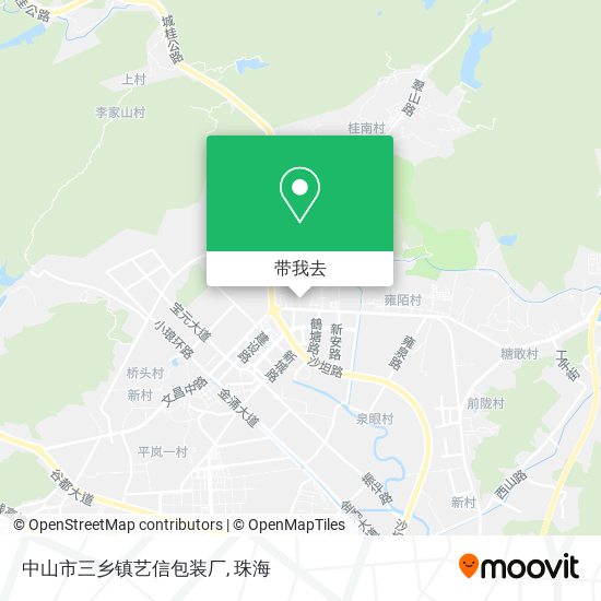 中山市三乡镇艺信包装厂地图