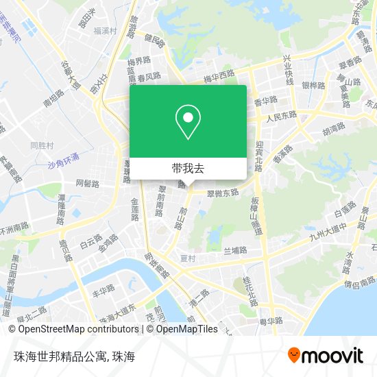 珠海世邦精品公寓地图
