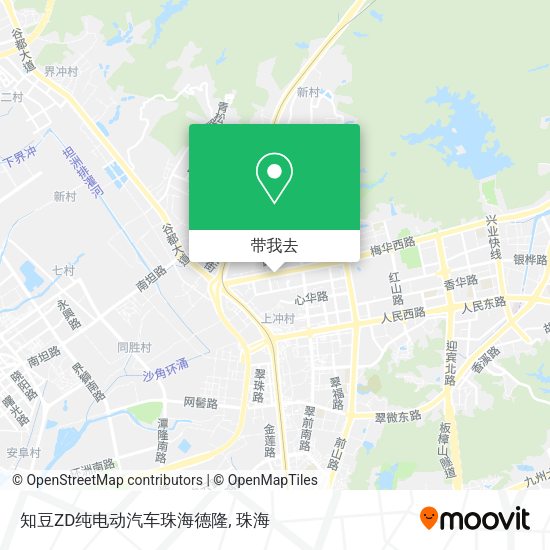 知豆ZD纯电动汽车珠海德隆地图