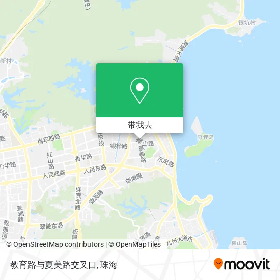 教育路与夏美路交叉口地图
