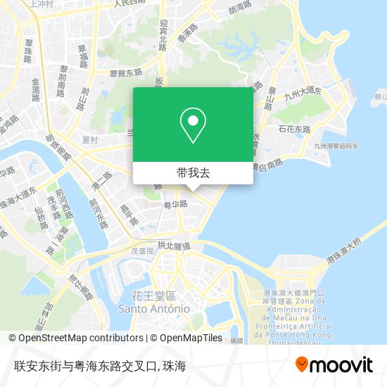 联安东街与粤海东路交叉口地图