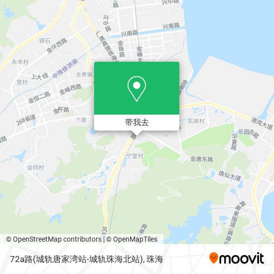 72a路(城轨唐家湾站-城轨珠海北站)地图