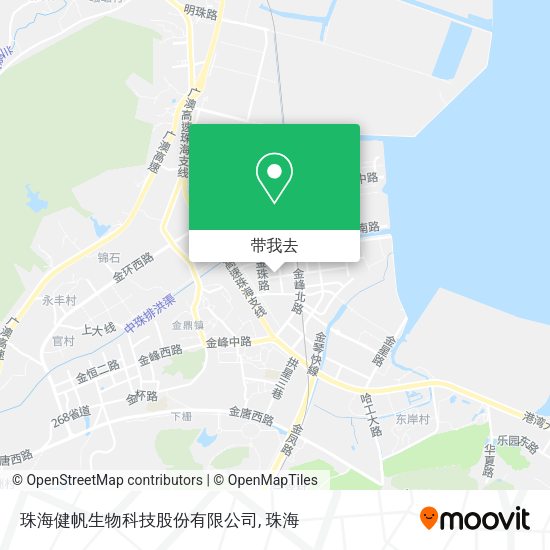 珠海健帆生物科技股份有限公司地图