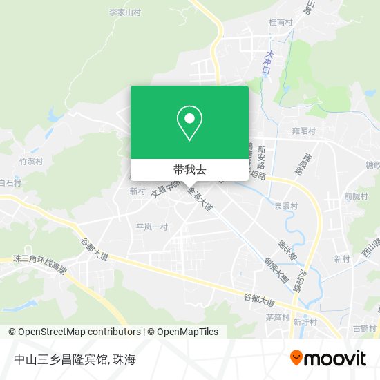 中山三乡昌隆宾馆地图