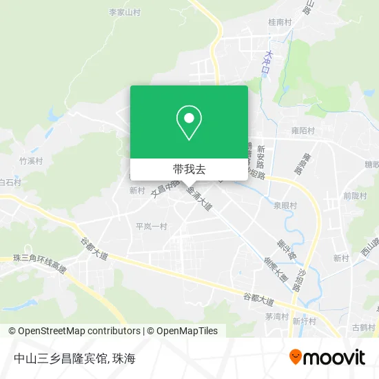 中山三乡昌隆宾馆地图