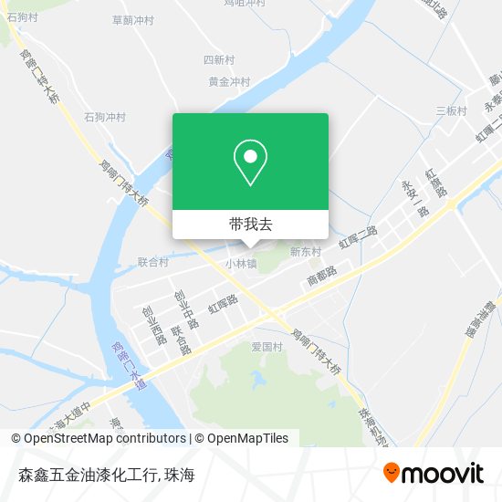 森鑫五金油漆化工行地图
