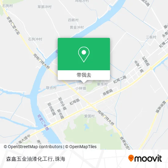 森鑫五金油漆化工行地图