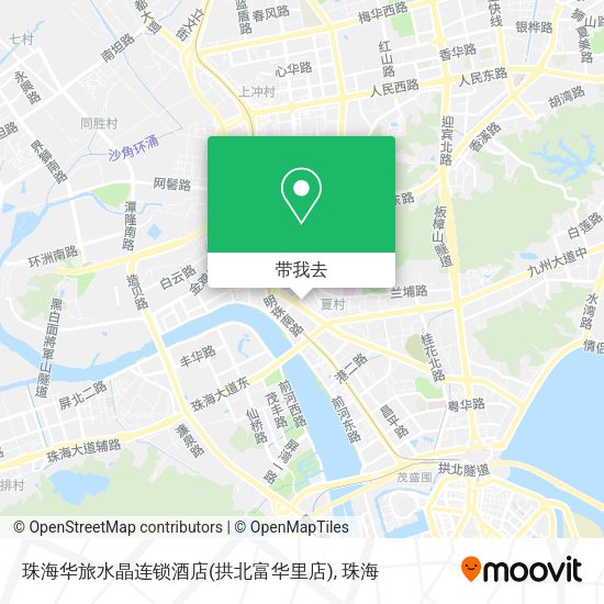 珠海华旅水晶连锁酒店(拱北富华里店)地图