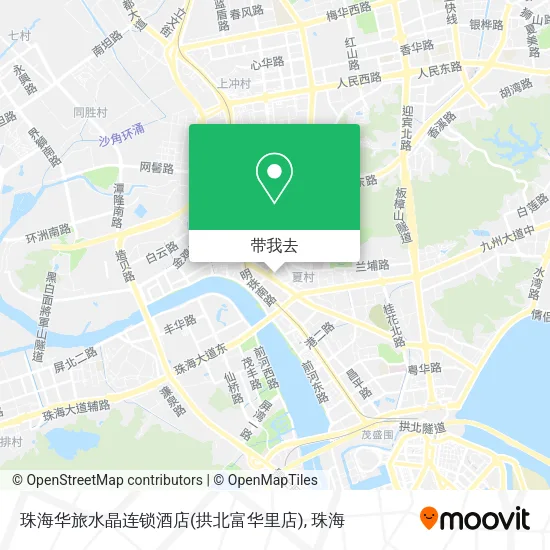 珠海华旅水晶连锁酒店(拱北富华里店)地图