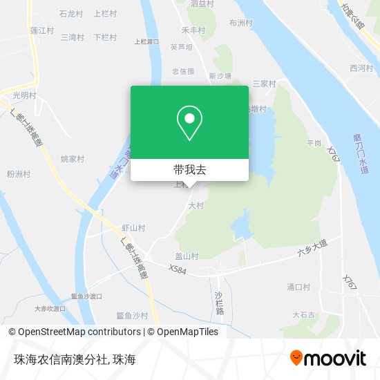 珠海农信南澳分社地图