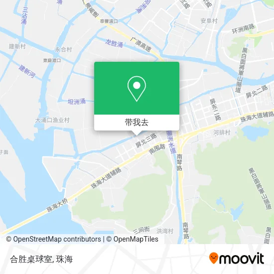 合胜桌球室地图