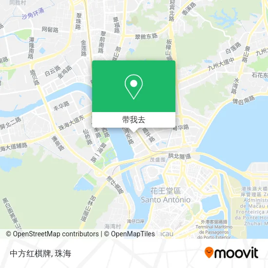 中方红棋牌地图