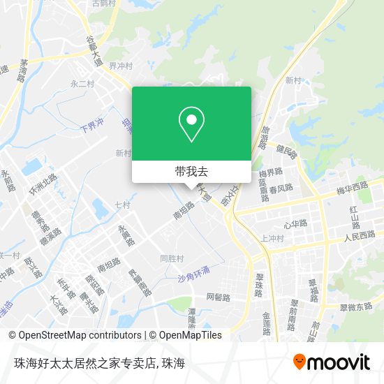 珠海好太太居然之家专卖店地图