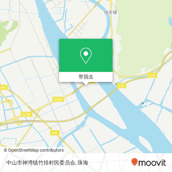 中山市神湾镇竹排村民委员会地图