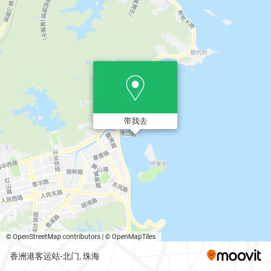 香洲港客运站-北门地图