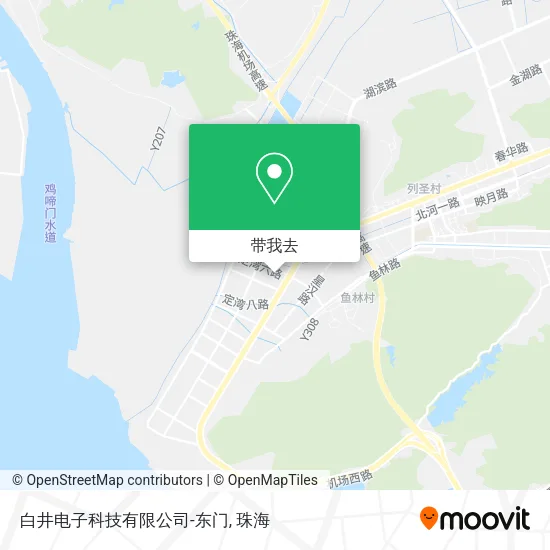 白井电子科技有限公司-东门地图