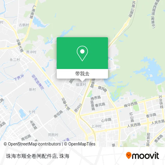 珠海市顺全卷闸配件店地图