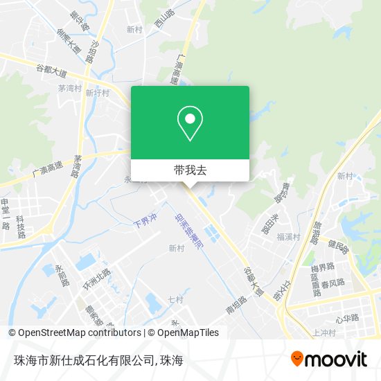 珠海市新仕成石化有限公司地图