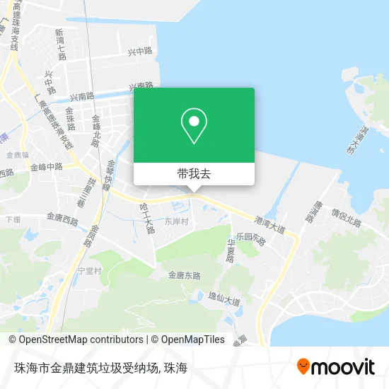 珠海市金鼎建筑垃圾受纳场地图