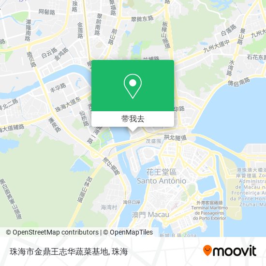 珠海市金鼎王志华蔬菜基地地图