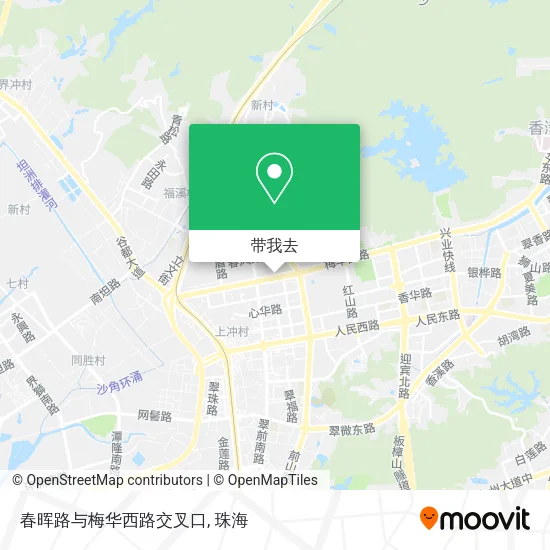 春晖路与梅华西路交叉口地图