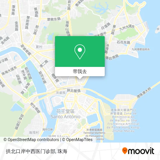 拱北口岸中西医门诊部地图