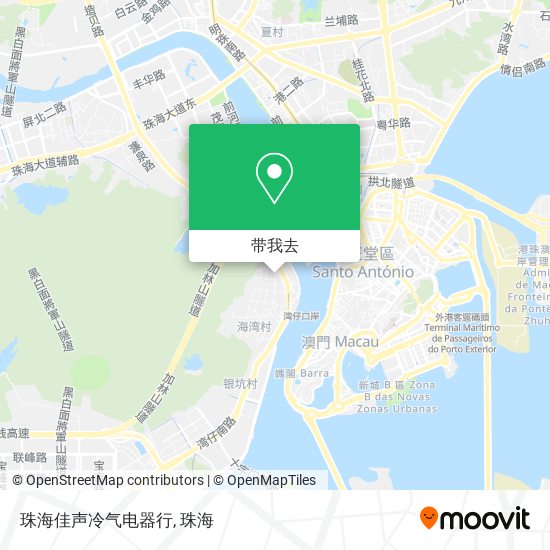 珠海佳声冷气电器行地图
