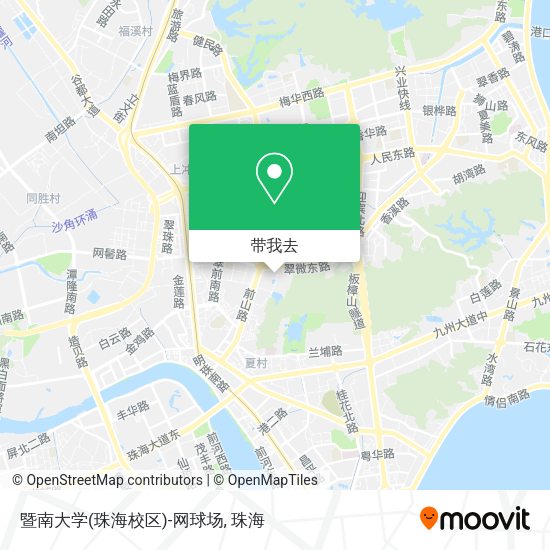 暨南大学(珠海校区)-网球场地图