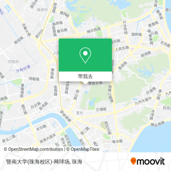 暨南大学(珠海校区)-网球场地图