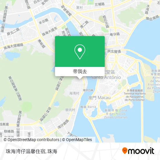珠海湾仔温馨住宿地图
