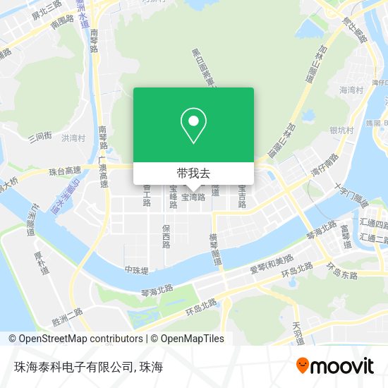 珠海泰科电子有限公司地图