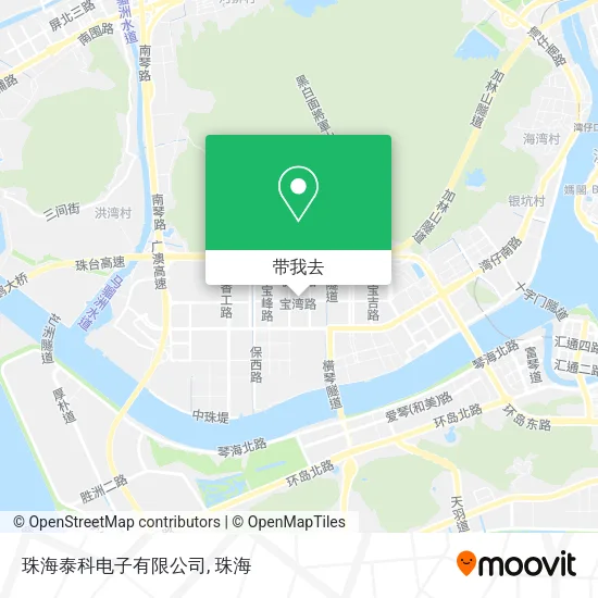 珠海泰科电子有限公司地图