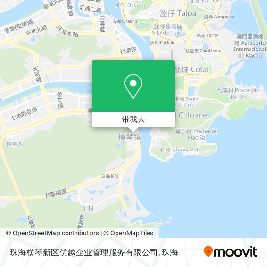 珠海横琴新区优越企业管理服务有限公司地图