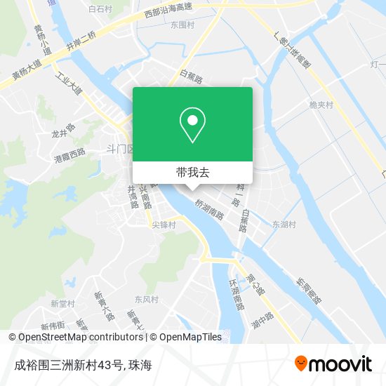 成裕围三洲新村43号地图