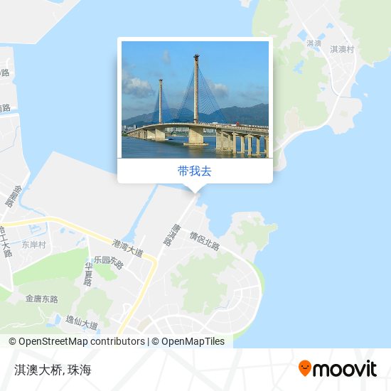 淇澳大桥地图