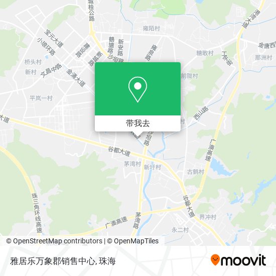 雅居乐万象郡销售中心地图