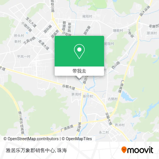 雅居乐万象郡销售中心地图