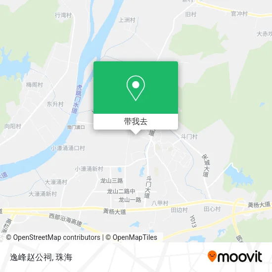 逸峰赵公祠地图