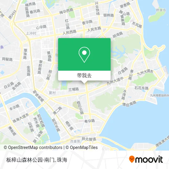 板樟山森林公园-南门地图