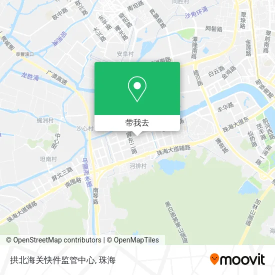 拱北海关快件监管中心地图