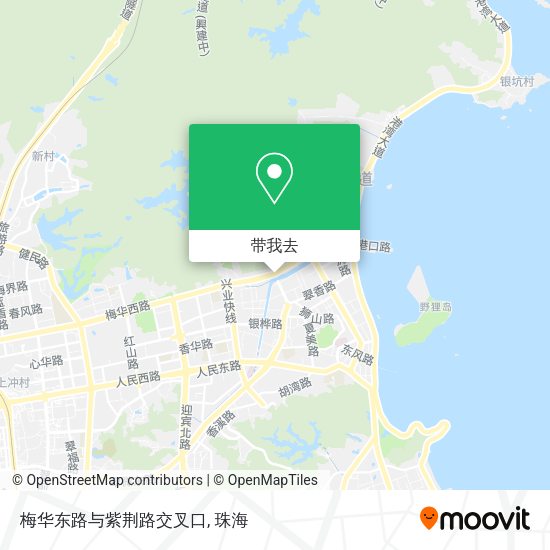 梅华东路与紫荆路交叉口地图