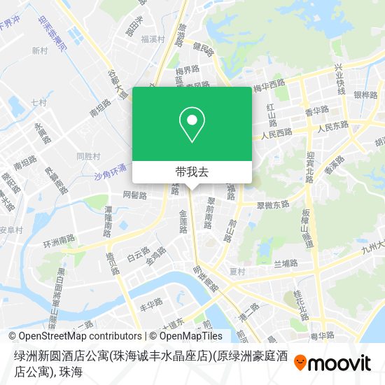 绿洲新圆酒店公寓(珠海诚丰水晶座店)(原绿洲豪庭酒店公寓)地图