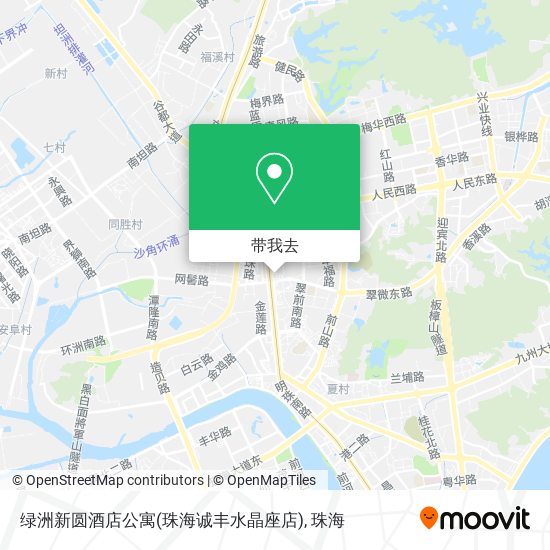 绿洲新圆酒店公寓(珠海诚丰水晶座店)地图