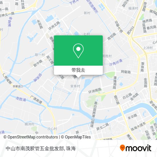 中山市南茂胶管五金批发部地图