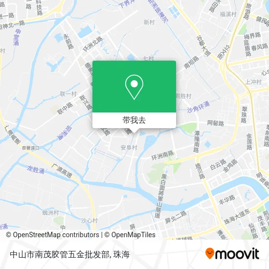 中山市南茂胶管五金批发部地图