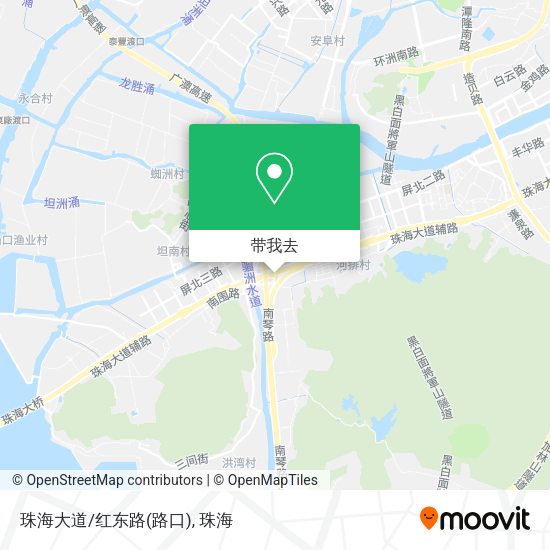 珠海大道/红东路(路口)地图