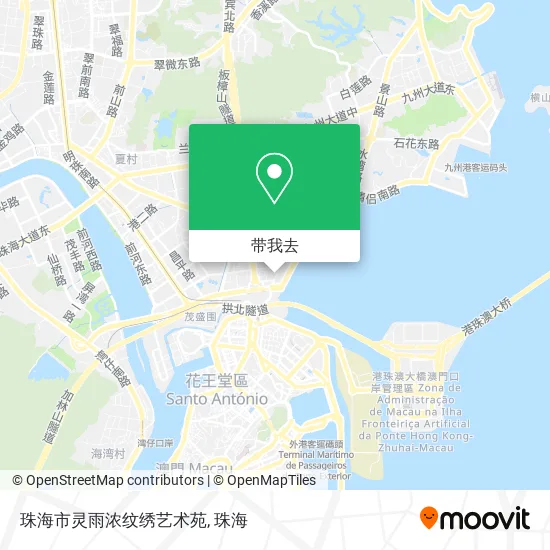 珠海市灵雨浓纹绣艺术苑地图