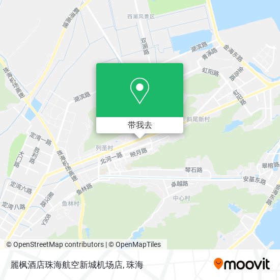 麗枫酒店珠海航空新城机场店地图