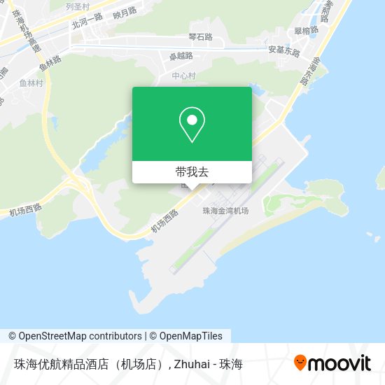 珠海优航精品酒店（机场店）地图